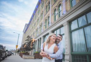 An engagement portrait scavenger hunt